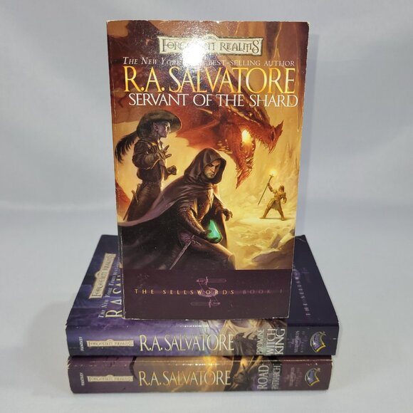 AD&D Forgotten Realms Sellswords Trilogy 3 Paperback Novel Books R. A. Salvatore - Picture 1 of 2
